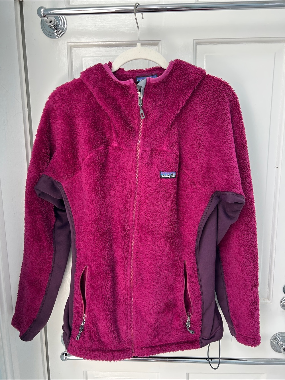 Patagonia Magenta and Plum Fleece Zip Hoodie